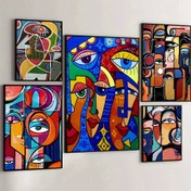 Resim 1 Adet Picasso Klasik Soyut Sanat Elmas Boyama Yeni Koleksiyon 2025 Tam Daire/Kare Elmas Mozaik 5D DIY Çapraz Dikiş Seti Elmas Sanatı Ev Duvar Yatak Odası Giriş Bar Kahve Sanat Dekorasyonu 