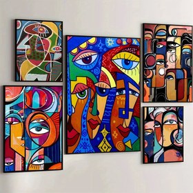 Resim 1 Adet Picasso Klasik Soyut Sanat Elmas Boyama Yeni Koleksiyon 2025 Tam Daire/Kare Elmas Mozaik 5D DIY Çapraz Dikiş Seti Elmas Sanatı Ev Duvar Yatak Odası Giriş Bar Kahve Sanat Dekorasyonu 