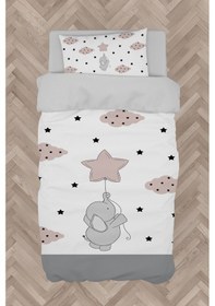 Resim Mekta Home Bebek Ve Çocuk Odası Fil Ve Seksek Desenli Nevresim Takımı 