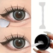 Resim 1 adet/2 adet Göz Kalemi Damga Aracı - Ergonomik Saplı & Başlangıçlar için Hassas Damga ile Hızlı Akışlı Göz Makyaj Asistanı, Kolay Bulaşmayan Kanatlı Liner, Dayanıklı Plastik Kozmetik Alet 