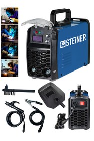 Resim STEİNER 250 Amper İnverter Mega Stick Çift Kartlı Hava Soğutmalı Dijital Göstergeli Çanta Kaynak Makinesi 