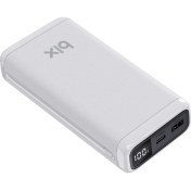Resim Bix Bxpb21 20000 mAh Usb-A 22.5w Ve Type-C Pd 20w Çift Çıkışlı Led Ekranlı Powerbank Beyaz 