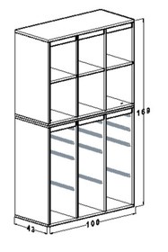 Resim OYUNCAK DOLABI Mdf Kitaplıklı Oyuncak Saklama Düzenleme Dolabı Mega Batu 1 