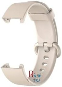 Resim Xiaomi Mi Watch Lite 2 ile Uyumlu Klasik Silikon Kordon Akıllı Saat Bileklik Kordonu Krem 