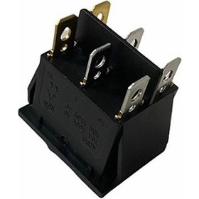 Resim Tuşlu Anahtar Çiftli Nokta Işıklı Kare Tip on-off 6 Fiş N11.17553 