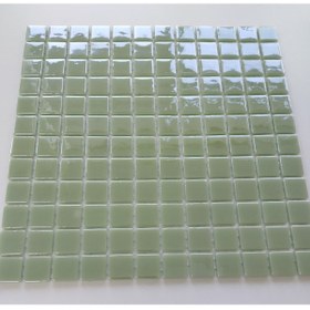 Resim MozaiKristaL Mutfak Tezgah Arası Ve Tüm Yüzeyler Için 25x25x5 Mm Mint Yeşili Cam Mozaik ( 1 Koli=1 M2 Fiyatıdır) 
