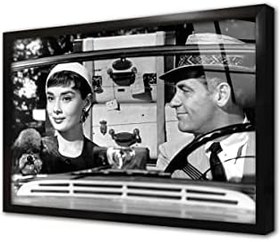 Resim Audrey Hepburn Çerçeveli Cam Tablo 20x30 cm CA31402 