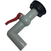 Resim Geeroyoo Ibc Tankı Valf Bağlantısı - 60mm İç Kanaldan 25mm 90 Derece Plastik Yırtıklu Kran Musluğu 