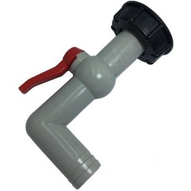 Resim Geeroyoo Ibc Tankı Valf Bağlantısı - 60mm İç Kanaldan 25mm 90 Derece Plastik Yırtıklu Kran Musluğu 