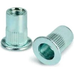 Resim Piton Perçin Silindir Şapkalı Kafa Paslanmaz Çelik Somun Perçin M6 Metrik 6 - 500 Adet 