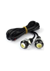 Resim Kartal Gözü Oto Ayna Altı Led Beyaz 18 MM 2 Adet 