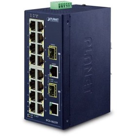 Resim Planet PL-İFGS-1822TF 16 Port Endüstriyel Tip Yönetilemeyen Ethernet Switch 