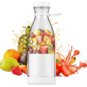 Resim Ulu Pazarlama USB Şarjlı Mini Blender Taşınabilir Smoothie Yapıcı 380 ml Pratik Kullanım 