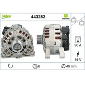 Resim Valeo ALTERNATOR 14 V 90 A 207-C3 I II 1.4 TU3JP 
