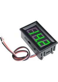 Resim 0.56 Inç 0-100V 3 Kablolu Dc Yeşil Voltmetre 