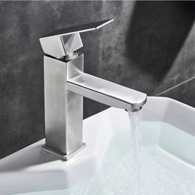 Resim Yuen Lavabo Bataryası Sus304 Paslanmaz Çelik Inox Renk Modern Tasarım Inox 