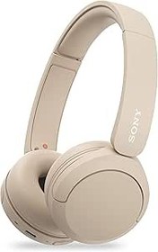 Resim Sony WH-CH520 Aramalar ve Ses Kontrolü için Mikrofonlu En İyi Kablosuz Bluetooth Kulak İçi Kulaklıklar, Hızlı Şarj İşlevli 50 Saate Kadar Pil Ömrü, USB-C Şarj Kablosu İçerir - Bej 