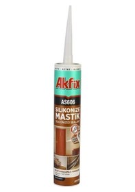 Resim Akfix As606 Silikonize Mastik 500 Gr - Beyaz 