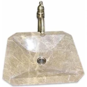 Resim Mym Light Emperador Kare Çanak Lavabo 