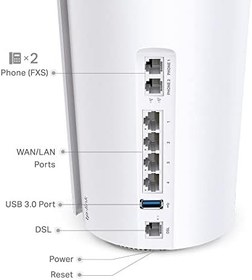 Resim TP-Link Deco X73-DSL 1-pack, AX5400 Mbps, Dual-Band, Gigabit Ethernet Portları, 150 Cihaza Kadar Bağlantı, 270 m² 'ye Kadar Kapsama, Fiber Destekli Wi-Fi 6 VDSL Mesh Modemi 