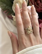 Resim Yıldız Detay Gökkuşağı Yüzük 