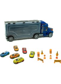 Resim Mixoyuncak Oyuncak Taşıyıcı Tır Dev Boy 6 Adet Metal Araba 60 cm Tır 