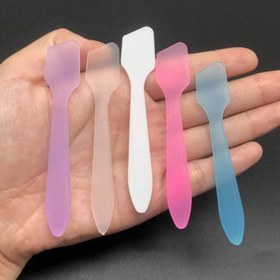 Resim 10 adet PP Krem Spatulası, Yüz Maskesi ve Göz Kremi Kürek Çubukları, Cilt Bakımı Uygulaması için Kozmetik Krem Kürekleri 