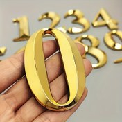 Resim Altın 3D Yüzen Kendinden Yapışkanlı Ev Numarası Stickerları 0-9, 7.11 cm – Paslanmaz Reçine Posta Kutusu Numaraları Ev, Ofis ve Otel Odaları İçin – Kapı Montajı Kolay, Kablolama Gerektirmez 