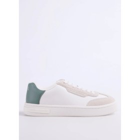 Resim Armani Exchange Beyaz - Yeşil Kadın Sneaker XDX181 