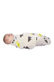 Resim Sevi Bebe Organik Müslin Kundak Üçgen Desen 