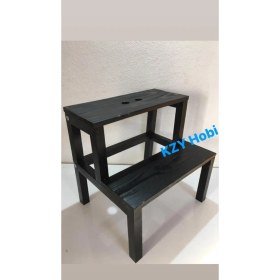 Resim KZY Ahşap Tabure Merdiven 