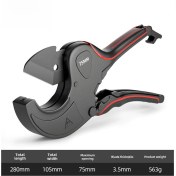Resim Youtek Odis Marka 75mm Ratchet Boru Kesici, Ppr-pvc Boruları Hızlı Kesim, İşçi Verimliliği Artırıcı, Siyah Zirve Kalite, Ticari Satış 