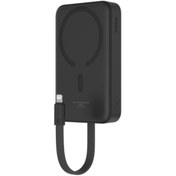 Resim Baseus 20W 10000MAH Iphone Lightning Kablolu ve Kablosuz Şarjlı Magsafeli Süper Hızlı Powerbank 