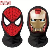 Resim Marvel 1/2 Adet Örümcek Adam ve Demir Adam Kostümü Maskeleri, Günlük Kullanım ve Parti İçin Uygun Mesh Kapüşon - Noel, Sevgililer Günü, Şükran Günü, Cadılar Bayramı için Mükemmel Tatil Hediyesi 