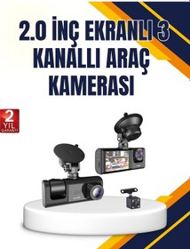 Resim Araç İçi Kamera Seti 170 Geniş Açı Hareket Algılama Ve Park Koruma 