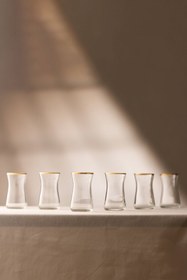 Resim Avantgarde Gold 6'lı Çay Bardağı Seti 170 cc - Altın Yaldız 