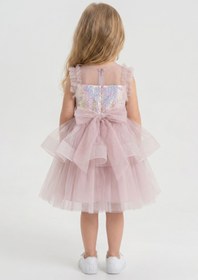 Resim HAUSEkids 2-8 Yaş Isabelle Design Kız Çocuk Abiye-Mürdüm 
