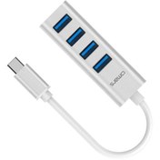 Resim Omars Type-C to USB 3.0 4 Portlı Hub Çoklayıcı 