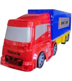 Resim Sole Oyuncak Sürtmeli Arabalı Konteynır Tır 