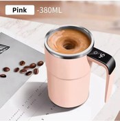 Resim 380 Ml Mini Elektrikli Kahve Kendini Karıştırma Kupa Ip67 Su Geçirmez Gıda Pink 380ml '- 