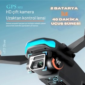 Resim Piha S132 Gps Drone 2batarya ile 40DK Uçuş Süresi Beni Takip Et Modu 1080p HD kamera 