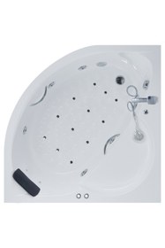 Resim Waterway Iowa Jakuzi 120x120 H:55 Rest Hidromasaj Sistemli Küvet 