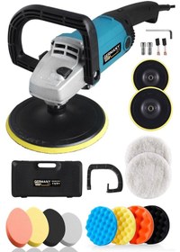 Resim Germany Style 5002 1600W Polisaj Makinesi + 11 Parça Sünger Seti 