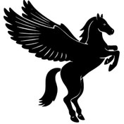 Resim Genel Markalar Kanatlı Pegasus Sticker 20 X 20 Cm 