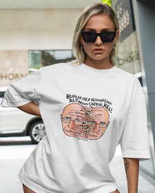 Resim Michel Foucault Oversize Tişört 