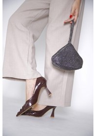 Resim 315151122-1 Suni Napa Abiye Topuklu Kahve Kadın Ayakkabı Kahve 