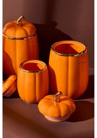 Resim Balkabak 7'li Porselen Baharat Seti 8.5x13x11x18 Cm Turuncu 