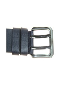 Resim Derimine Hakiki Deri Erkek Çift Dilli Kot Kemeri 4,5 Cm Siyah 