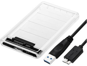 Resim 2.5\ USB 3.0 Harici SSD Harddisk Şeffaf Taşınabilir HDD Kutusu 