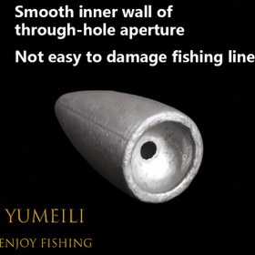Resim YUMEILI 20 Adet İçi Boş Koni Kurşun Ağırlıklar, Balıkçılık Malzemeleri Aksesuarları, Çoklu Ağırlık Seçenekleri, Gri, Kurşun Gövde, Av ve Balıkçılık Ekipmanları 